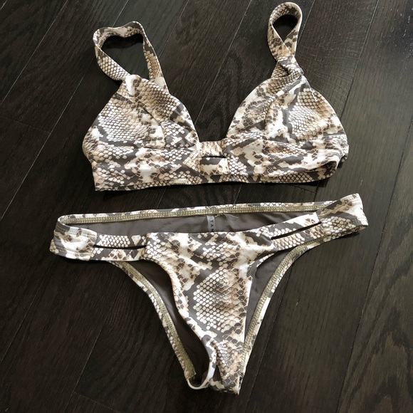 vitamin a snakeskin bikini